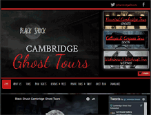 Tablet Screenshot of cambridgeghosttours.com